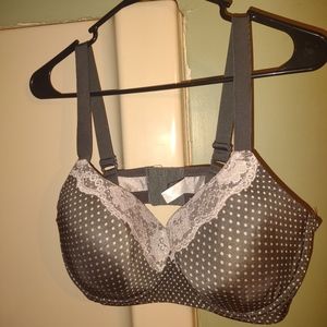 Woman's Underwire pink and Grey‎ Bra Paramour size 40D